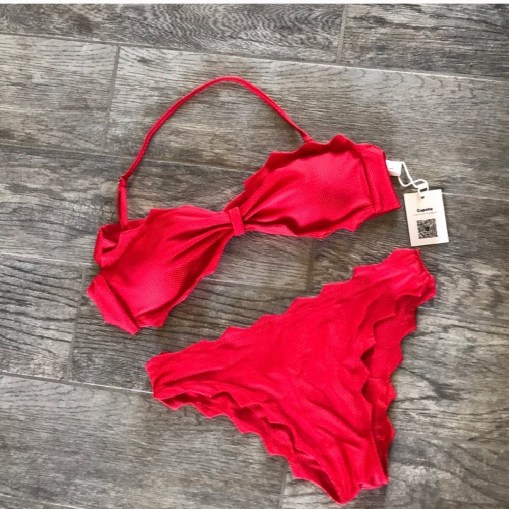 🌴 CUPSHE red scalloped bikini 🌴 - NWT